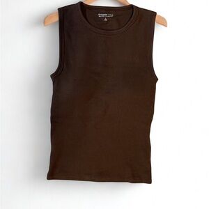 Abercrombie & Fitch Dark Brown ribbed bra free collection tank